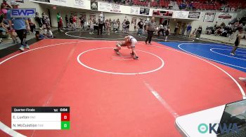 58 lbs Quarterfinal - Everett Luxton, Bartlesville Wrestling Club vs Nash McCuistion, Tiger Trained Wrestling
