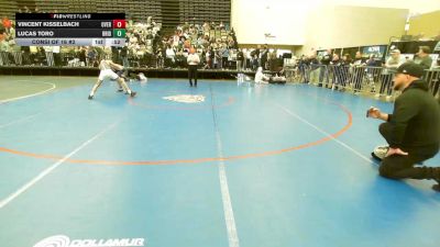 125-J lbs Consi Of 16 #2 - Vincent Kisselbach, Overtime vs Lucas Toro, Bridgewater Panthers