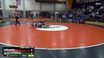 126 lbs Quarterfinal - Blake Leuenberger, Linn-Mar vs Laird Hanna, Cedar Rapids Washington