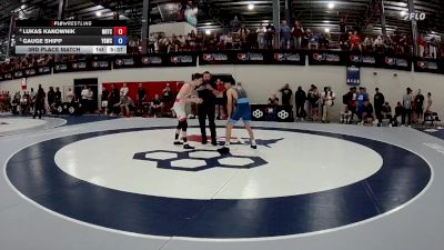 63 kg 3rd Place Match - Lukas Kanownik, NMU-National Training Center vs Gauge Shipp, Young Guns Wrestling Club