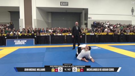 John Michael Williams vs Michelangelo De Aguiar Coiro 2025 World Master IBJJF Jiu-Jitsu Championship