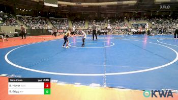 49 lbs Semifinal - Brodee Meyer, Black Fox Wrestling Club vs Bryson Grigg, Tulsa Blue T Panthers