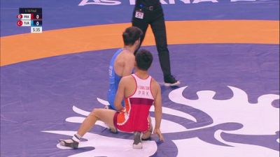 57 kg Qualif. - Chong Song Han, DPR Korea vs Muhammet Karavus, Turkiye