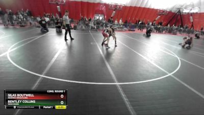 92 lbs Cons. Round 1 - Silas Boutwell, Neenah Wrestling vs Bentley Collins, Wisconsin