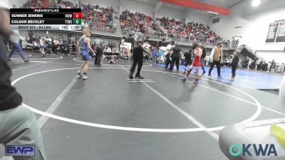 64 lbs Round Of 16 - Gunner Jenkins, Fort Gibson Youth Wrestling vs Colson Beckley, Team Tulsa Wrestling Club