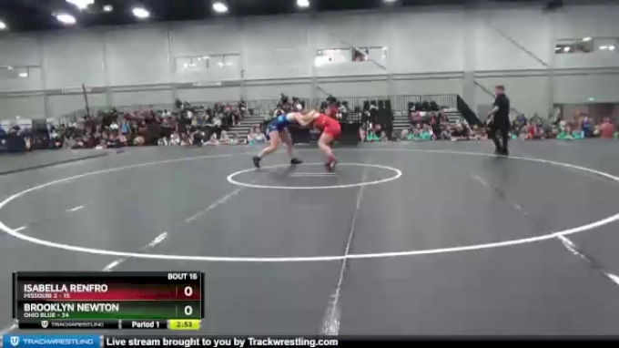 180 lbs Placement Matches (8 Team) - Isabella Renfro, Missouri 2 vs ...