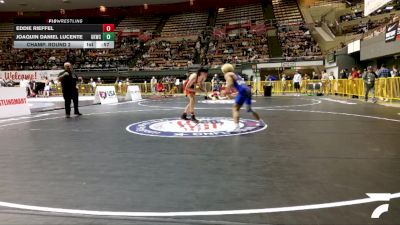 Junior Boys - 132 lbs Cons. Round 1 - Eddie Rieffel vs Joaquin Daniel Lucente, Guardian Knights Wrestling Club