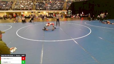 Boys 3rd-4th Grade - 63 Cons. Round 4 - Cannon Kegler, DC Elite Wrestling vs Hudson Van Wyk, Moyer Elite Wrestling