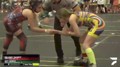 98 lbs Finals (2 Team) - Delaney Tackett, MGW- Swirly Pop vs Izzy Hinkle, MGW-Radical Skadattle