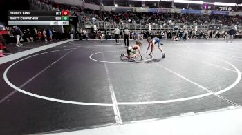 85 lbs Quarterfinal - Quincy King, East Kansas Eagles vs Rhett Crowther, Wichita Training Center