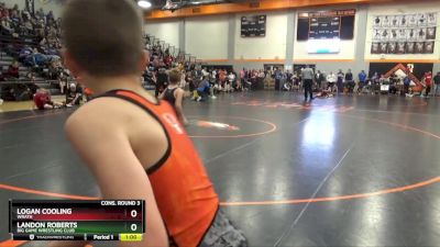 69 lbs Cons. Round 3 - Landon Roberts, Big Game Wrestling Club vs Logan Cooling, Wrath