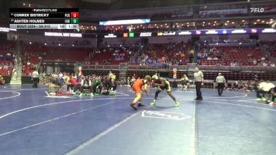 3A-215 lbs Cons. Round 2 - Conner Bistricky, Prairie, Cedar Rapids vs Ashten Holmes, Iowa City, West