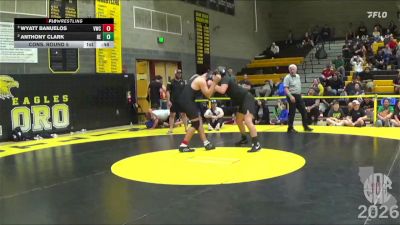 250 lbs Cons. Round 5 - Anthony Clark, Bruin Elite vs Wyatt Banuelos, Vacaville Wreslting Club