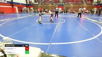 86 lbs Quarterfinal - Dawson Woosley, Bristow vs Parker Teague, Bartlesville Junior High