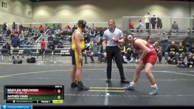 Semis (4 Team) - Braylen Meeuwsen, Lowell WC Red vs Nathen Main, South Lyon Matcats