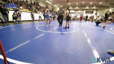 96-105 lbs Rr Rnd 3 - Gabriel Hill, Black Fox Wrestling Club vs Rylea Vogel, Pryor Tigers