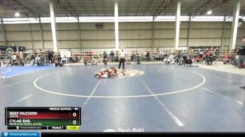 95 lbs Champ. Round 1 - Reef Muchow, Suples vs Cylar Bail, Middleton Middle School