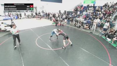 157 lbs Champ. Round 1 - Dylan Gojich, Menifee Wrestling Club vs Jack Torosian, World Team Training Center