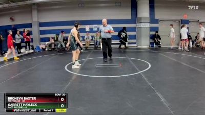 96 lbs Round 5 (8 Team) - Garrett Hayleck, AACO Allstars vs Bronsyn Baxter, MD Maniacs