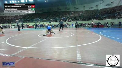 120 lbs Round Of 16 - Juliette Abolhosn, Deer Creek Wrestling vs Autumn Belvin, Shawnee Wrestling