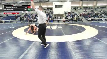174 lbs Quarterfinal - Konrad Parker, Ithaca vs Lucas Schell, Castleton