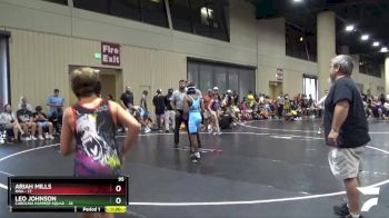 95 lbs Placement (16 Team) - Leo Johnson, Carolina Hammer Squad vs Ariah Mills, RWA