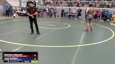 215 lbs Round 3 - Brayden Vreeland, Anchorage Youth Wrestling Academy vs Gage Runnels, Interior Grappling Academy