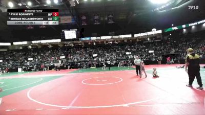 61 lbs Cons. Round 3 - Rylie Robinette, EMPA vs Brynlee Hollandsworth, GGBA