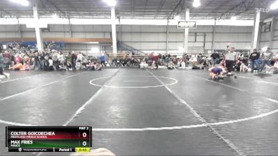 95 lbs Cons. Round 2 - Colter Goicoechea, Fruitland Middle School vs Max Fries, Minico