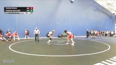 157 lbs Quarterfinal - Quentin Williams, Derby vs Baron Rosas, Maize