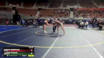 D3-215 lbs Champ. Round 1 - Carlos Rodriguez, Payson vs Landen Francis, Prescott