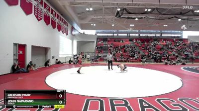 141 lbs Quarterfinal - Jackson Maby, Oneonta State vs John Naparano, Ithaca