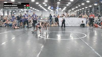 92 lbs Round 1 (1:30pm Friday) - Kyndall Kloepping, Lady Reapers vs Brooklyn Murray, NEWHALE