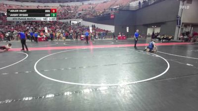 130 lbs 5th Place Match - Avery Ryder, LAW vs Adler Hilby, New Berlin Wrestling Club