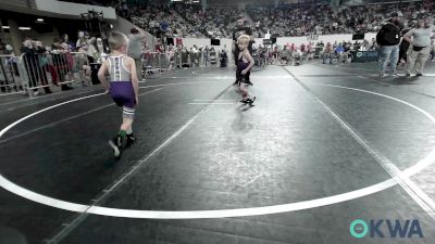 37 lbs Quarterfinal - Wenston Quillin, Chickasha Wrestling vs Titus Combs, Buck Pride Wrestling