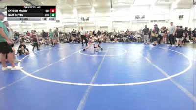 64 lbs Quarterfinal - Kaysen Mabry, Ohio Gold-EL vs Liam Butts, Central IL RAGE-EL