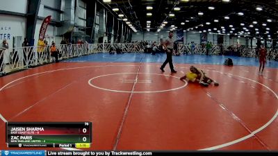 76 lbs Rd# 5- 3:45pm Friday Final Pool - Zac Paris, New England United vs Jaisen Sharma, East Coast Elite