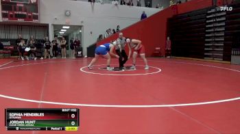 190 lbs Quarterfinal - Jordan Hunt, Clear Creek-Amana vs Sophia Mendibles, Ottumwa