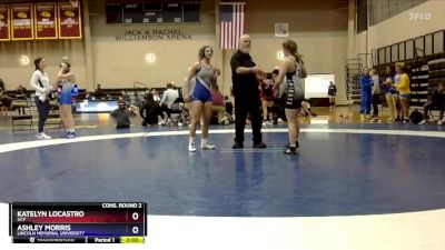 116 lbs Cons. Round 2 - Ashley Morris, Lincoln Memorial University vs Katelyn Locastro, UCF