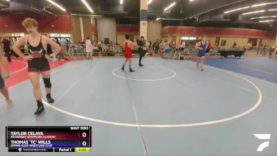 170 lbs Quarterfinal - Taylor Celaya, McChesney Grappling Academy vs Thomas `tc` Wills, Spring Klein Wrestling Club