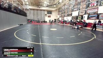 132-138 lbs Round 3 - Crow Anderson, Northfield vs Samson Nguyen, Montbello