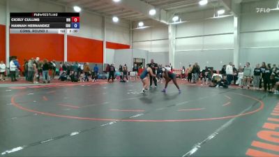 160 lbs Cons. Round 3 - Cicely Cullins, Hiram vs Hannah Hernandez, Eastern Oregon