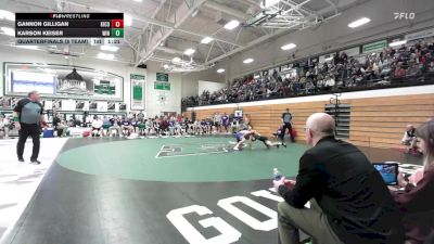 138 lbs Quarterfinals (8 Team) - Gannon Gilligan, Kingsbury County vs Karson Keiser, Winner