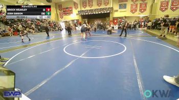 160 lbs Rr Rnd 2 - Brock Weakley, Cascia Hall vs Josh Gibson, Eufaula Ironheads Wrestling Club