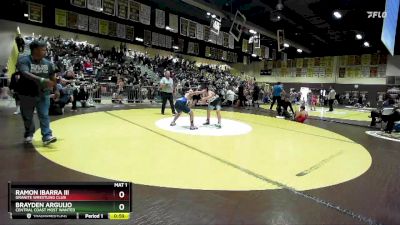 135 lbs Round 1 - Ramon Ibarra Iii, Granite Wrestling Club vs Brayden Arguijo, Central Coast Most Wanted