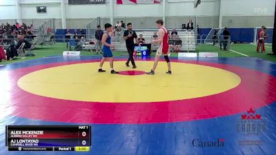 65kg Semifinal - Alex McKenzie, Alberni Valley WC vs AJ Lontayao, Campbell River WA