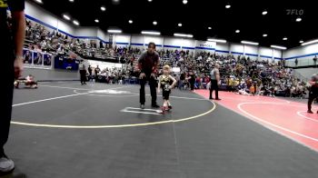 40 lbs Quarterfinal - Ryder Hall, Tecumseh Youth Wrestling vs Parker Belcher, Noble Takedown Club