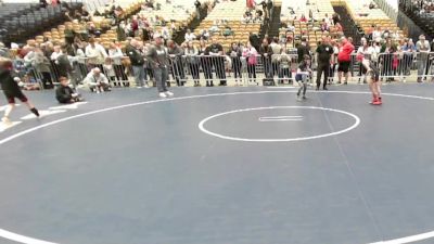 58 lbs Semifinal - Wade Davey, B2 Wrestling Academy vs Mason Smithers, Unattached