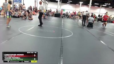 88 lbs Round 2 - Christopher Weiner, Team Tugman vs Tanner Maxwell, Headhunters (duals This Event Rampage)