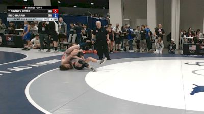 51 kg Cons. Sub-rd Of 16 - Brodey Lewis, Askren Wrestling Academy vs Reid Harris, Sanderson Wrestling Academy